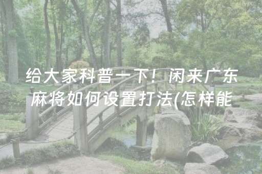 玩家必看“微乐湖北麻将专用神器”（确实有插件吗)