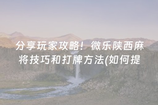 终于懂了“微信小程序广东雀神麻将插件”（小程序控牌器)