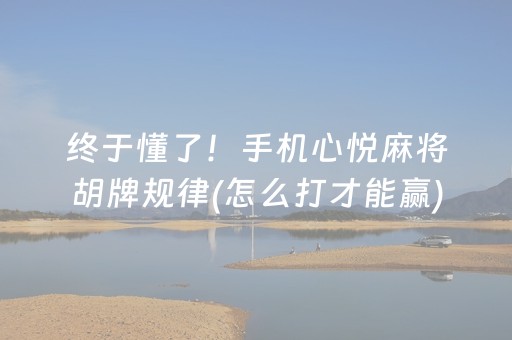 厉害了“微乐山东麻将怎么让系统发好牌”（提高胜率软件)