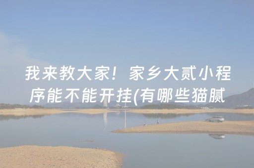 我来教大家！家乡大贰小程序能不能开挂(有哪些猫腻)