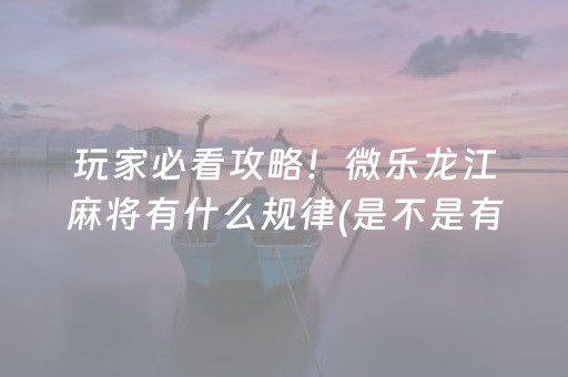 关于“微乐保皇怎么能让牌好一点”（插件可信吗)