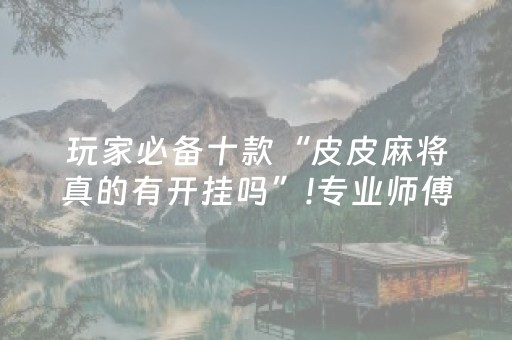 玩家必备十款“皮皮麻将真的有开挂吗”!专业师傅带你一起了解（详细教程）-抖音