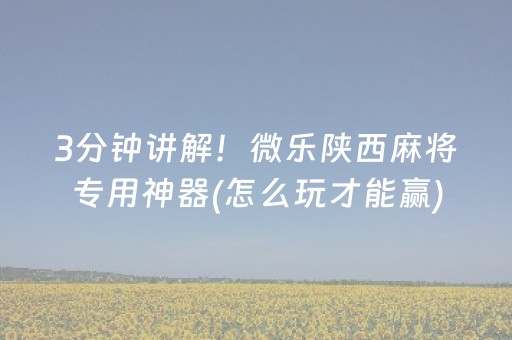 实测教程“雀神小程序专用辅助器（助赢神器通用版）
