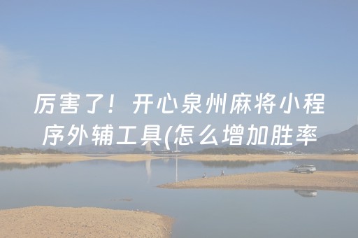 实测教程“微乐手机麻将专用神器（专用辅牌神器免安装）