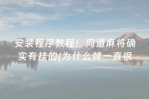 玩家必看攻略“普通麻将机控牌神器免安装（专用辅牌神器免安装）