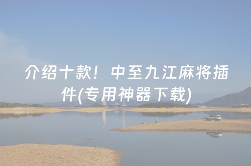 介绍十款！中至九江麻将插件(专用神器下载)