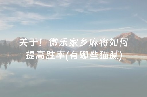 教程辅助“手机打麻将作蔽器具（助赢神器通用版）