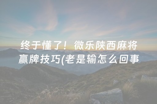 盘点十款“微信小程序麻将控牌神器”（怎么让系统给自己好牌)