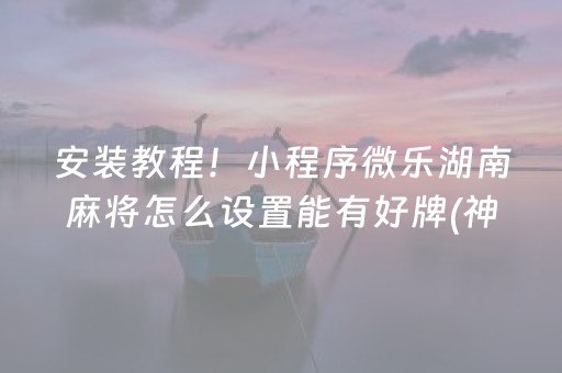 玩家必备十款“微乐河南麻将专用神器下载”（充会员胜率高)