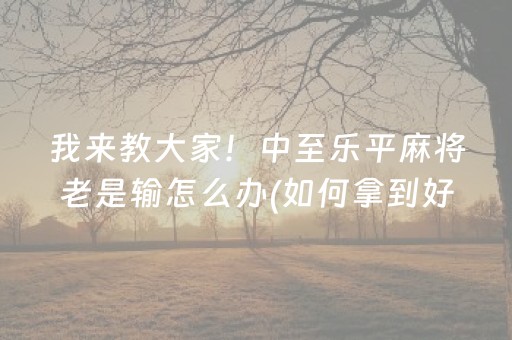 厉害了“微乐家乡麻将怎么让系统发好牌”（小程序必赢神器)