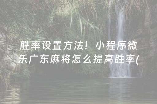厉害了“微乐家乡麻将助赢神器”（插件开挂免费AI)