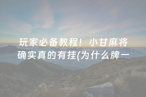 玩家必备教程“微乐跑得快怎么让系统给自己发好牌”（做弊器软件下载)