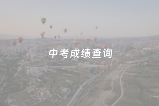 
中考成绩查询（
中考成绩查询登录入口官网）