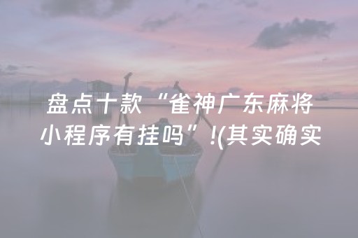 盘点十款“雀神广东麻将小程序有挂吗”!(其实确实有挂)-抖音
