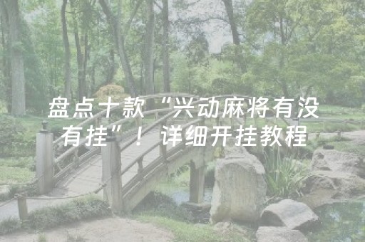 盘点十款“兴动麻将有没有挂”！详细开挂教程（确实真的有挂)-抖音