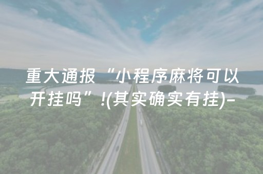实测结果“微乐麻将小程序修改器（专用辅牌神器免安装）