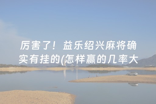 厉害了！益乐绍兴麻将确实有挂的(怎样赢的几率大)