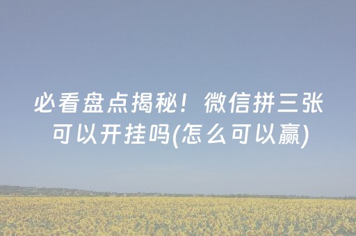 玩家必备攻略“兴动麻将做弊器软件下载”（有什么诀窍)