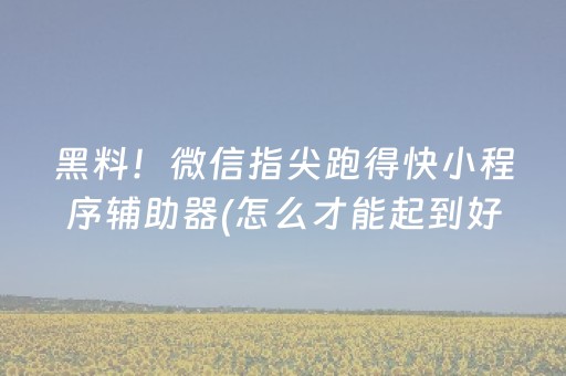 实测辅助“普通自动麻将机打牌有规律吗（助赢神器通用版）