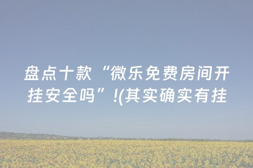盘点十款“微乐免费房间开挂安全吗”!(其实确实有挂)-抖音