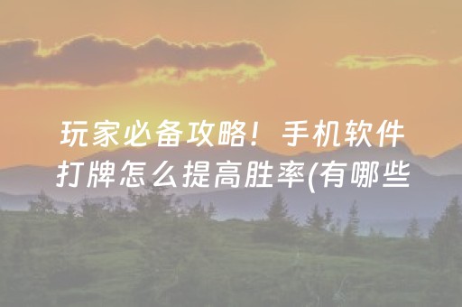 玩家必看攻略“微乐棋牌作弊插件是真是假（助赢神器通用版）