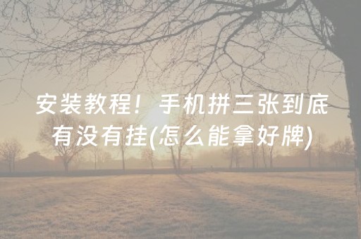 玩家必看攻略“手机麻将控牌软件（助赢神器通用版）