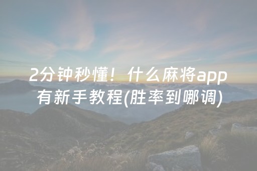 3分钟学会“微乐湖南麻将赢牌技巧（助赢神器通用版）