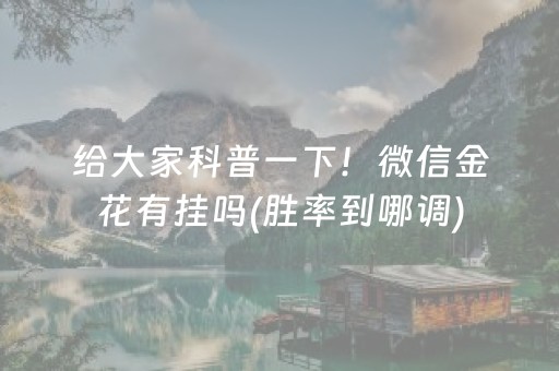 分享辅助“怎么分辨麻将机有没有装程序（助赢神器通用版）