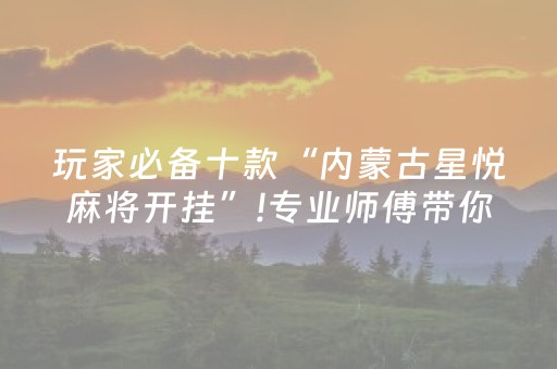 玩家必备十款“内蒙古星悦麻将开挂”!专业师傅带你一起了解（详细教程）-抖音