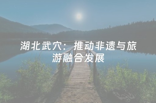 湖北武穴：推动非遗与旅游融合发展