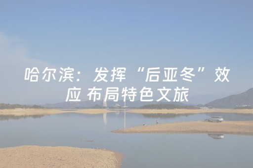 哈尔滨：发挥“后亚冬”效应 布局特色文旅