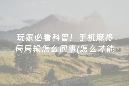 实测辅助“微乐家乡麻将挂神器（助赢神器通用版）