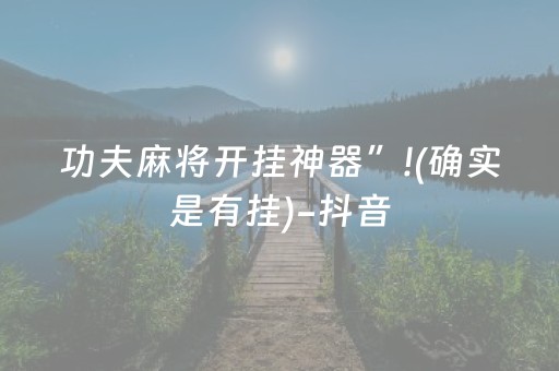 功夫麻将开挂神器”!(确实是有挂)-抖音