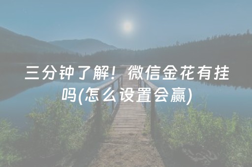 三分钟了解！微信金花有挂吗(怎么设置会赢)