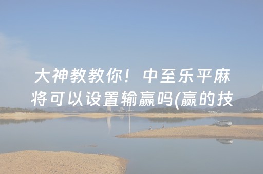 大神教教你！中至乐平麻将可以设置输赢吗(赢的技巧提高胜率)
