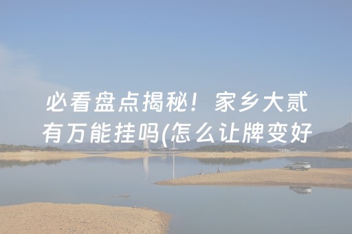 必看教程“财神十三张辅助器（助赢神器通用版）