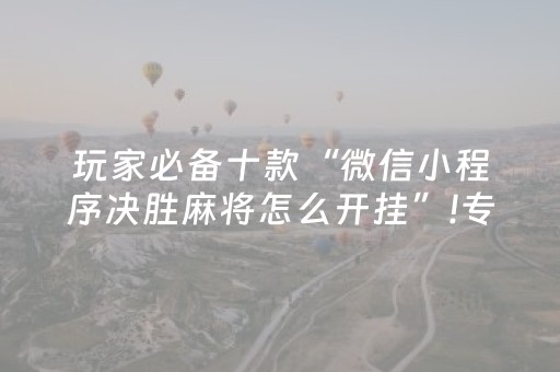 终于发现“牵手跑胡子辅助器最新版（专用辅牌神器免安装）