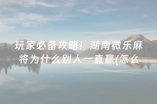 介绍十款“微乐内蒙麻将助赢神器”（辅助器下载)