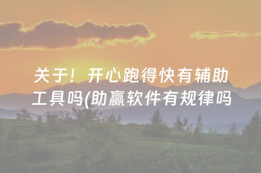 关于！开心跑得快有辅助工具吗(助赢软件有规律吗)
