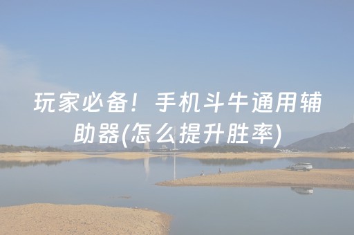 玩家必备！手机斗牛通用辅助器(怎么提升胜率)