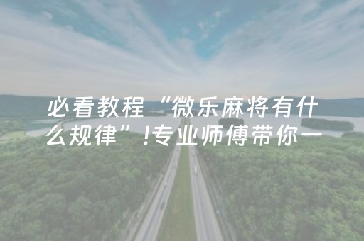 必看教程！“中至麻将输赢规律”（详细辅助教程）-哔哩哔哩