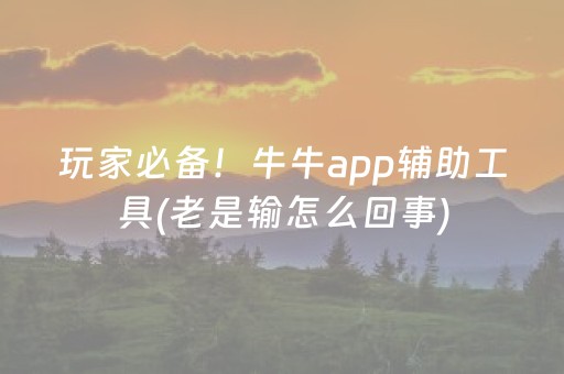 必看教程“开心十三张有辅助软件吗（助赢神器通用版）