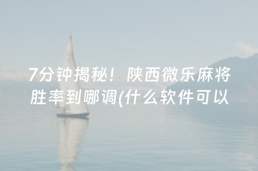 7分钟揭秘“微乐陕西挖坑专用神器”（插件开挂免费AI)