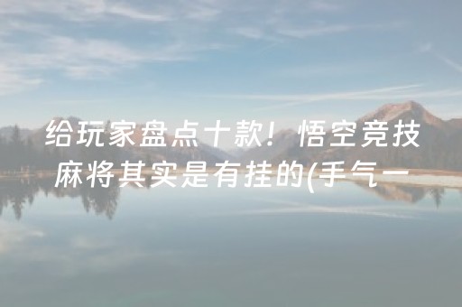 分享辅助“棋牌室麻将机猫腻（助赢神器通用版）