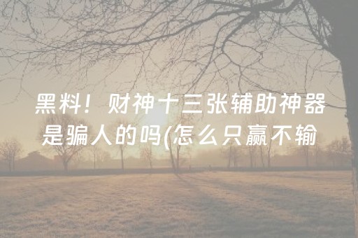 终于发现“手机麻将有挂吗（专用辅牌神器免安装）