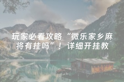 我来教大家“微信斗牛辅助工具（助赢神器通用版）