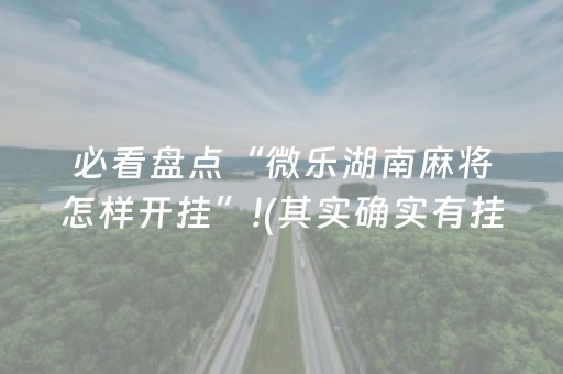 必看盘点“微乐湖南麻将怎样开挂”!(其实确实有挂)-抖音