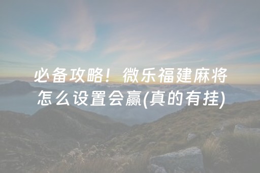 终于发现“微乐开挂神器（助赢神器通用版）