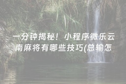 胜率设置方法“手机麻将软挂神器新款（助赢神器通用版）