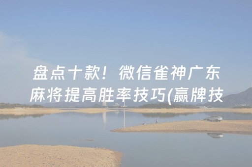 盘点十款！微信雀神广东麻将提高胜率技巧(赢牌技巧插件安装)